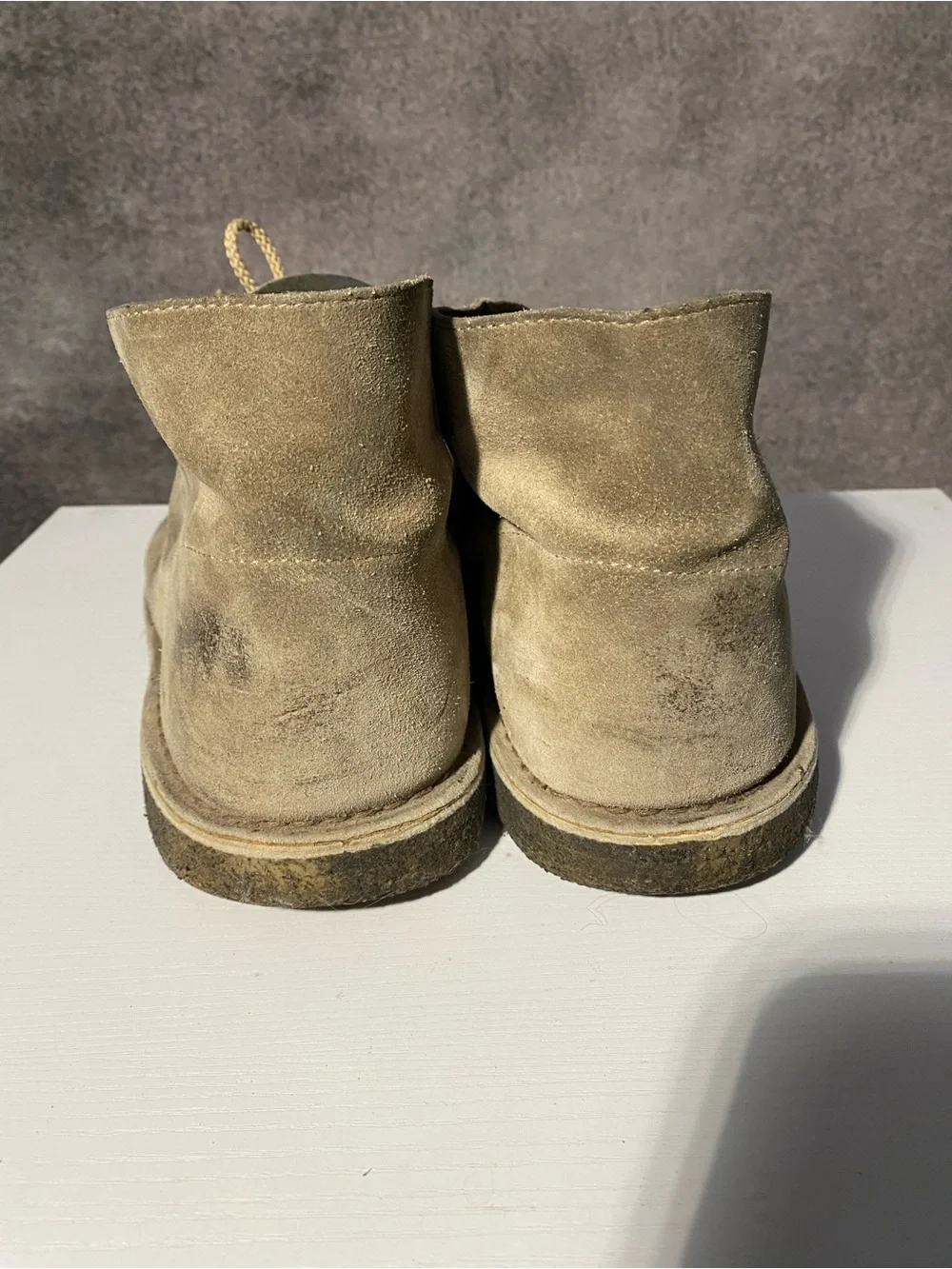 Clarks Originals Men's Desert Boot Sand Suede Chukka Crepe Sole Size 14 M